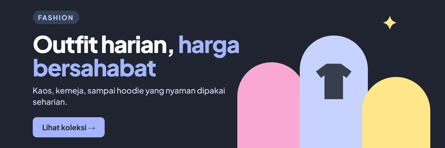 Outfit harian, harga bersahabat