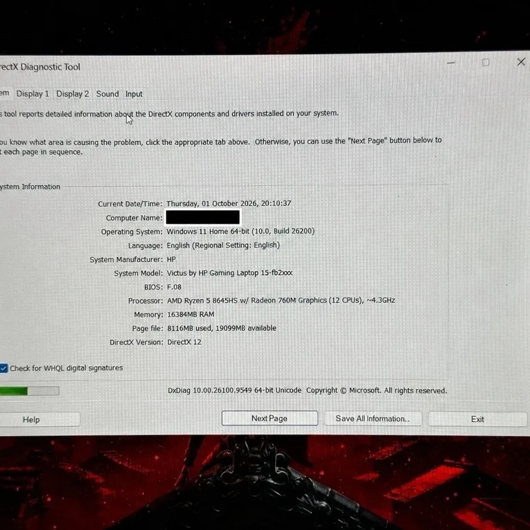 HP Victus 15 Ryzen 5 8645HS RTX 4050 6GB + RAM 16GB SSD 512GB 144Hz + Bonus – foto 4